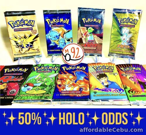 1st picture of Pokemon Vintage WOTC Booster Packs (Base-Neo) 100% Authentic, LP-NM✨—RE-SEALED For Sale in Cebu, Philippines