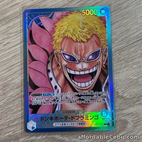 1st picture of One Piece Card Game OP01-060 Donquixote Doflamingo Japanese NM L Parallel For Sale in Cebu, Philippines