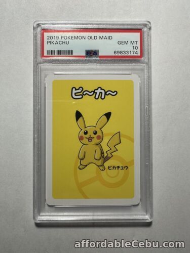 1st picture of Pikachu Old Maid Pokemon Center Card Babanuki Game Japanese Nintendo 2019 PSA 10 For Sale in Cebu, Philippines
