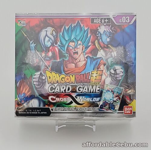 1st picture of Dragon Ball Super CCG Cross Worlds BT3 Booster Box Factory Sealed For Sale in Cebu, Philippines