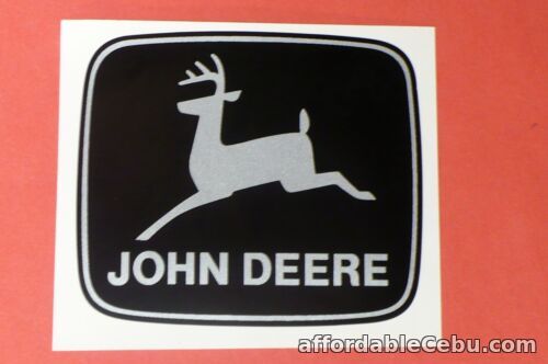 1st picture of JOHN DEERE 4 inch wide 2-legged Silver Deer DECALS Tractor Computer Cut J1954 For Sale in Cebu, Philippines