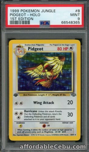 1st picture of PSA 9 Mint 1st Edition Pidgeot Holo 8/64 Jungle Pokemon Card For Sale in Cebu, Philippines