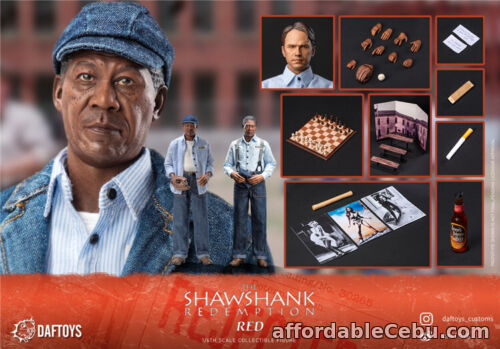1st picture of DAFTOYS F020 1/6 The Shawshank RED Morgan Freeman W/Double Heads 12" Male Figure For Sale in Cebu, Philippines
