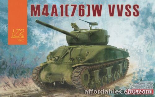 1st picture of Dragon 1/72 7571 WWII US M4A1(76)W VVSS Sherman Medium Tank For Sale in Cebu, Philippines