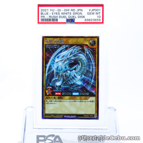 1st picture of PSA 10 YU-GI-Oh! Japanese Promo JP001 Blue-Eyes White Dragon Rush Duel: Duel Di For Sale in Cebu, Philippines