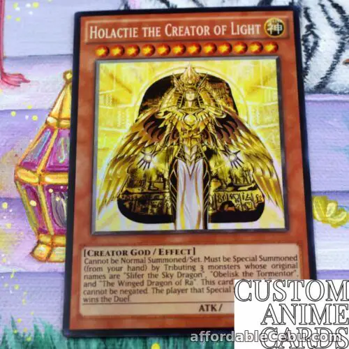 1st picture of Holactie the creator of light diy ANIME EFFECT HOLO card For Sale in Cebu, Philippines