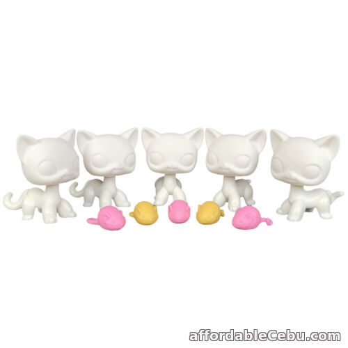 1st picture of 5pcs White Base for Littlest Pet Shop short hair cat DIY Paint with accessories For Sale in Cebu, Philippines