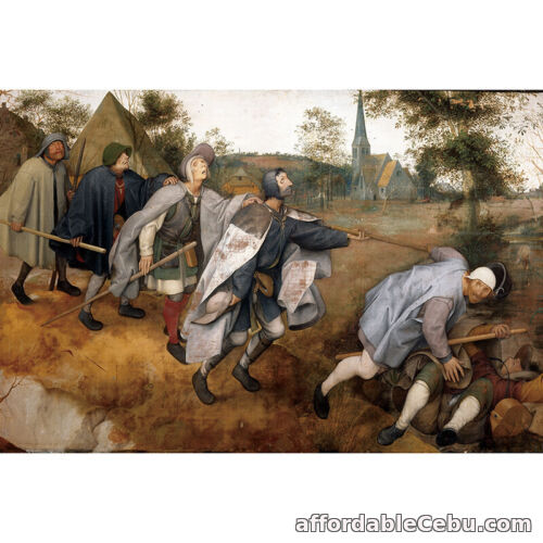 1st picture of Wooden Jigsaw Puzzles 1000 PCS Parable of the Blind by Pieter Bruegel the Elder For Sale in Cebu, Philippines