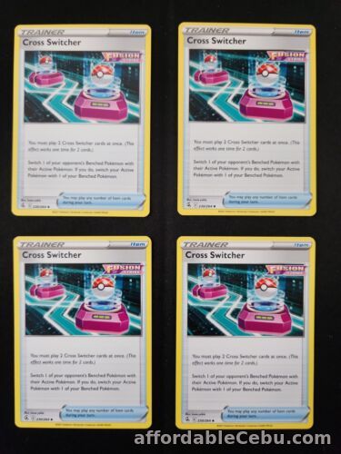 1st picture of Cross Switcher Uncommon Trainer x4 - 230/264 Fusion Strike - Pokemon TCG Mint/NM For Sale in Cebu, Philippines