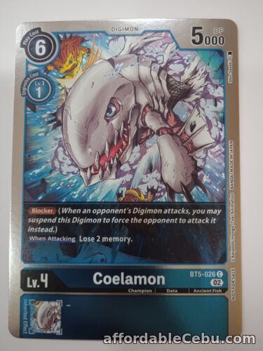 1st picture of Coelamon - Tournament Pack Vol.7 BT5-026 Promo FOIL - Digimon Card Game For Sale in Cebu, Philippines