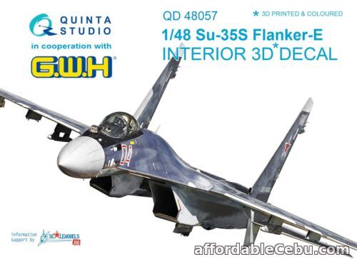 1st picture of 1:48 Sukhoi Su-35S Flanker-E Interior 3D Color decal Quinta QD48057 (for GWH) For Sale in Cebu, Philippines