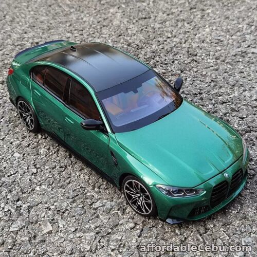 1st picture of MINICHAMPS BMW M3 G80 2020 Metal Diecast Model Car 1:18 Scale Green/White For Sale in Cebu, Philippines