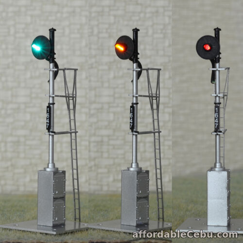 1st picture of 1 x HO scale model railroad tri-colors searchlight signal fine metal cabinet #03 For Sale in Cebu, Philippines