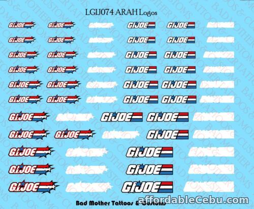 1st picture of GI Joe ARAH Logos Waterslide Decals for Scale Action Figures For Sale in Cebu, Philippines
