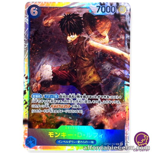 1st picture of Monkey.D.Luffy OP02-062 SR ONE PIECE Card Japanese Paramount War For Sale in Cebu, Philippines