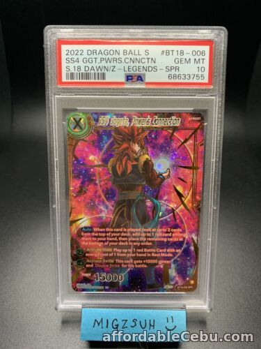 1st picture of Dragon Ball Super Dawn Of The Z Legends SS4 Gogeta Power’s Connection SPR PSA 10 For Sale in Cebu, Philippines