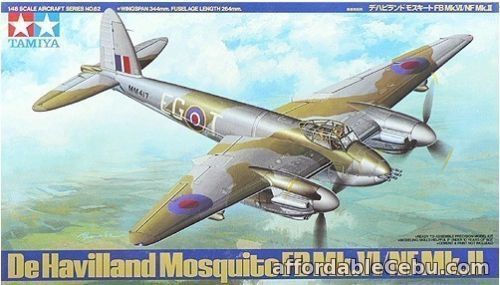 1st picture of Tamiya 61062 1/48 Aircraft Model Kit De Havilland Mosquito FB Mk.VI/NF Mk.II For Sale in Cebu, Philippines