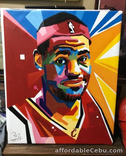 1st picture of Lebron James Oil Painting on Canvass 20" x 24" #LJ02 For Sale in Cebu, Philippines