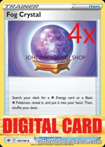 1st picture of 4x Fog Crystal Chilling Reign Sword & Shield DIGITAL Pokemon TCG Online code For Sale in Cebu, Philippines