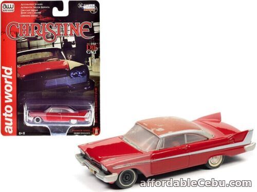 1st picture of 1958 PLYMOUTH FURY PARTIALLY RESTORED "CHRISTINE" 1/64 DIECAST AUTOWORLD AWSP039 For Sale in Cebu, Philippines