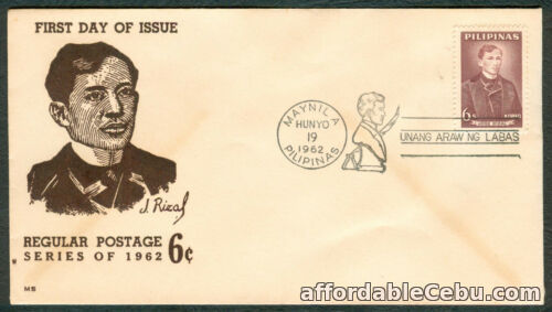 1st picture of JOSE RIZAL Regular Postage Series of 1962 First Day of Issue COVER For Sale in Cebu, Philippines