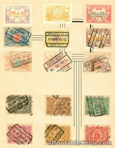 1st picture of 1895-1922 BELGIUM BELGIE BELGIQUE Chemins De Fer Spoorwegen Postage Stamps For Sale in Cebu, Philippines
