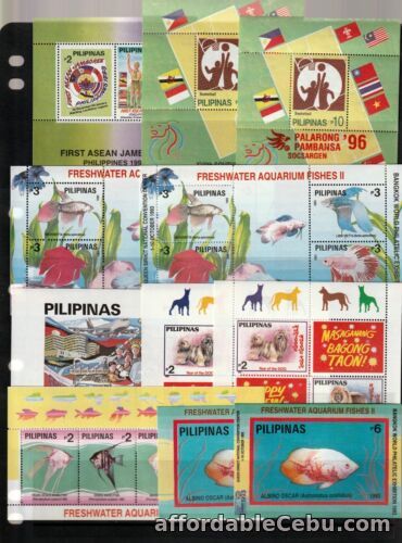 1st picture of Philippine 1993 Year set collection of 78 diff. values+20 S/S inc Sports SS ovpt For Sale in Cebu, Philippines