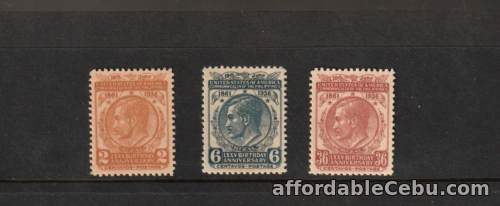 1st picture of Philippines 1936 Jose Rizal 75th anniversary complete set 3v mint NH For Sale in Cebu, Philippines