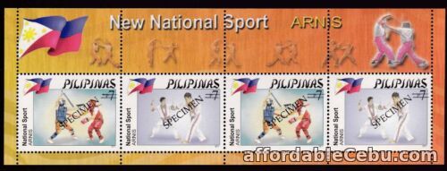 1st picture of Philippines SPECIMEN 2011 Sports ARNIS souvenir sheet mint NH For Sale in Cebu, Philippines