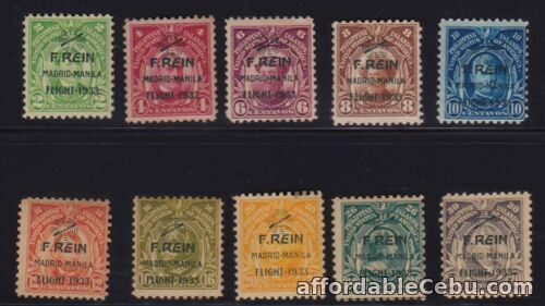 1st picture of Philippines 1933 Madrid - Manila F Rein y Loring Flight Sc# C36-45 complete mint For Sale in Cebu, Philippines
