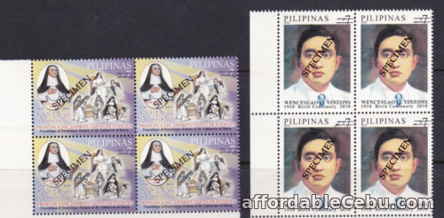 1st picture of Philippines SPECIMEN 2011 Vinzons + Francisca de Fuentes 2v in Bloc/4 mint NH For Sale in Cebu, Philippines