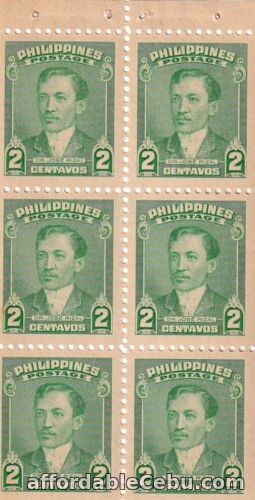 1st picture of Philippine Jose Rizal Booklet pane, complete pane of 6 stamps mint NH SCARCE For Sale in Cebu, Philippines