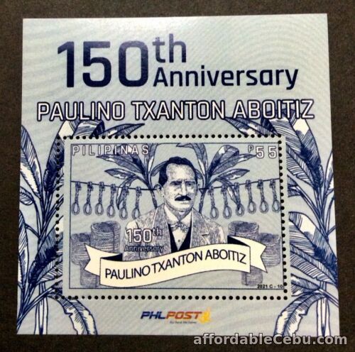 1st picture of Philippines 2022 150th Anniversary of Paulino Txanton Aboitiz S/S mint NH For Sale in Cebu, Philippines