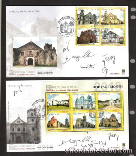 1st picture of Philippines 2018 Churches Signed POSTGEN + Historical Institute Member 2 FDC For Sale in Cebu, Philippines