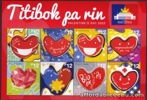 1st picture of Philippines 2022 Valentine " Titibok Pa Rin " sheetlet/8 mint NH For Sale in Cebu, Philippines