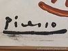 Pablo Picasso original vintage art 'Cubist'? painting hand signed Not a print NR