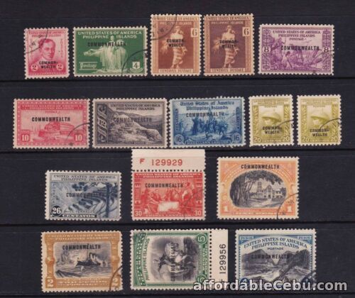 1st picture of Philippines 1938 Sc# 433-446 Ovpt Small Commonwealth complete set + Var CV$ 337 For Sale in Cebu, Philippines