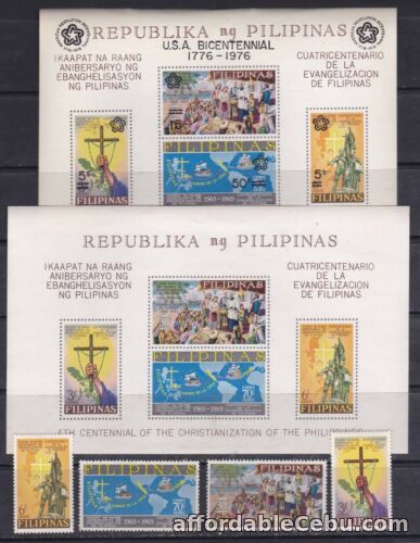 1st picture of Philippines 1965 400th years Christianization by Spain 4 values + S/S mint NH For Sale in Cebu, Philippines