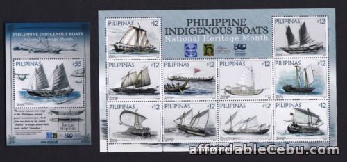 1st picture of 2021 Philippines INDIGENOUS Boats, National Heritage month sht/10 + S/S mint NH For Sale in Cebu, Philippines