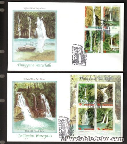 1st picture of PHILIPPINES 2003 WATERFALL , Pagsanjan fall 4 values + S/S on 2 FDC For Sale in Cebu, Philippines