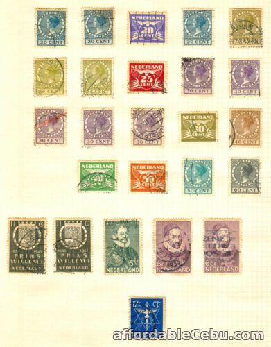 1st picture of NETHERLANDS Queen Wihelmina, Numeral, King William, World Peace POSTAGE STAMPS For Sale in Cebu, Philippines