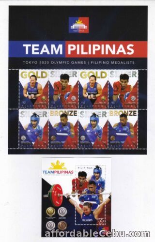 1st picture of Philippines 2021 TOKYO Olympic Team PILIPINAS sheetlet/8 + SS mint NH For Sale in Cebu, Philippines