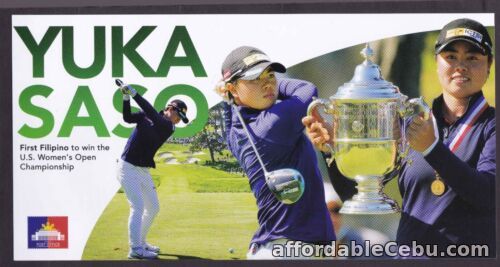 1st picture of 2022 Philippines YUKA SASO Golf Open championship Official Philpost Postcard For Sale in Cebu, Philippines