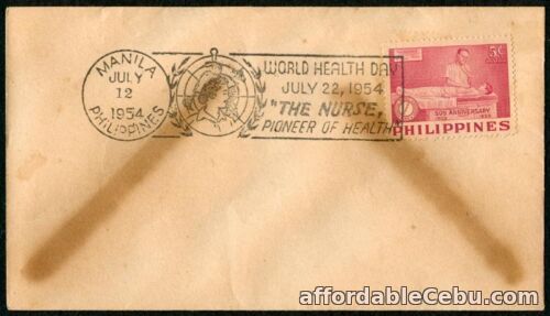1st picture of Philippine 1954 WORLD HEALTH DAY The Nurse Pioneer of Health FIRST DAY COVER For Sale in Cebu, Philippines