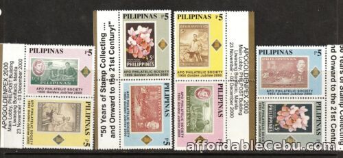 1st picture of Philippines 2000 APO Philatelic CHESS, Orchids flower setenant pair 2 TYPE NH For Sale in Cebu, Philippines