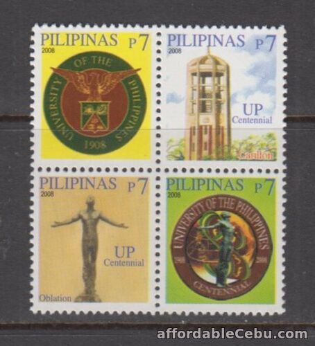 1st picture of Philippine Stamps 2008 University of the Philippines B/4 MNH, definitive small s For Sale in Cebu, Philippines