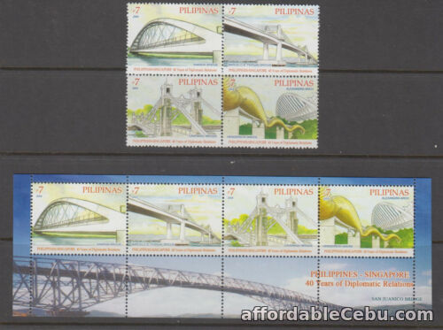 1st picture of Philippine Stamps 2009 Bridges set & souvenir sheet Complete MNH For Sale in Cebu, Philippines