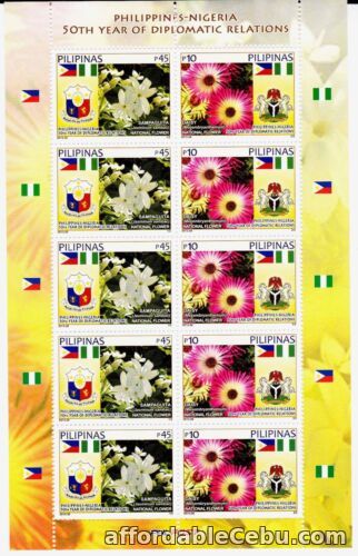 1st picture of Philippines 2013 Philippine Nigeria 50th Diplomatic Relation sht/10  mint NH For Sale in Cebu, Philippines