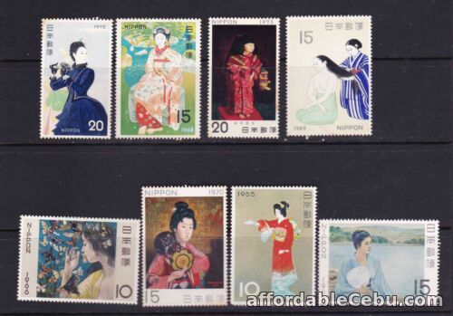 1st picture of Japan Philatelic Week Women Painting Traditional Costumes 8 different For Sale in Cebu, Philippines