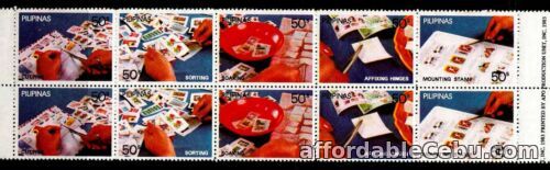 1st picture of Philippines 1983 Stamp Day , Stamp collecting month  5v pair mint NH For Sale in Cebu, Philippines